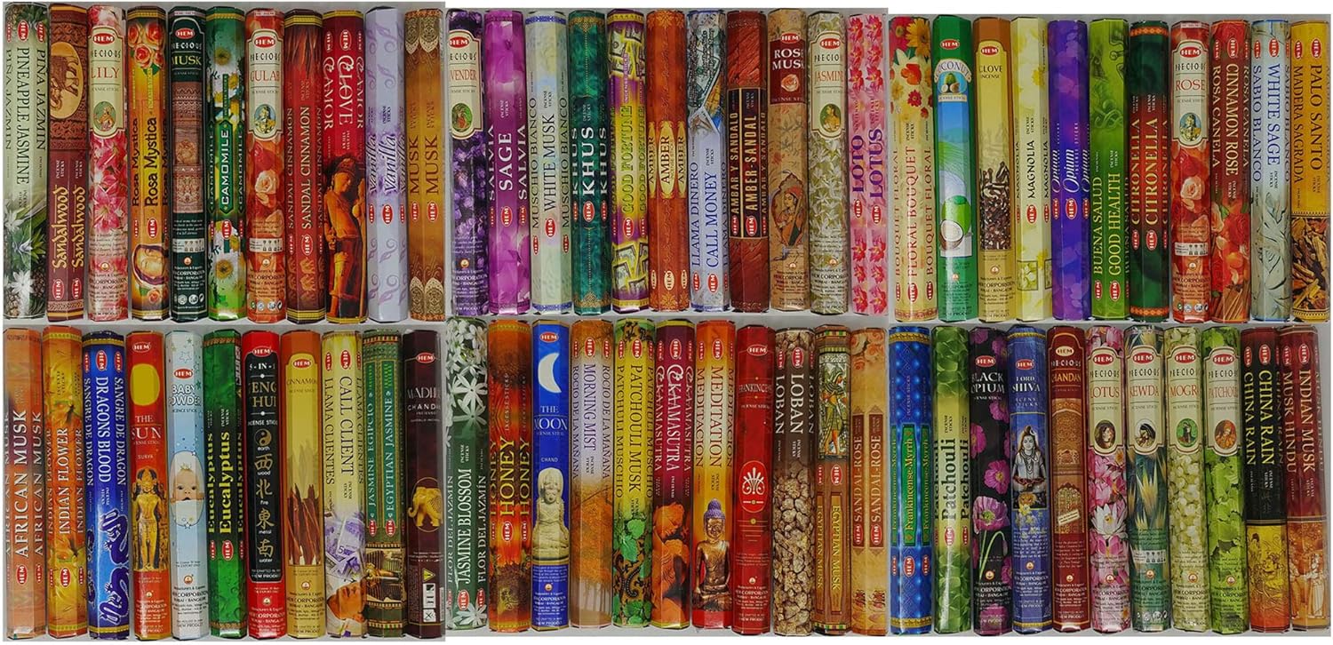HEM Incense Sticks, 12 Box Variety Pack, 240 Sticks